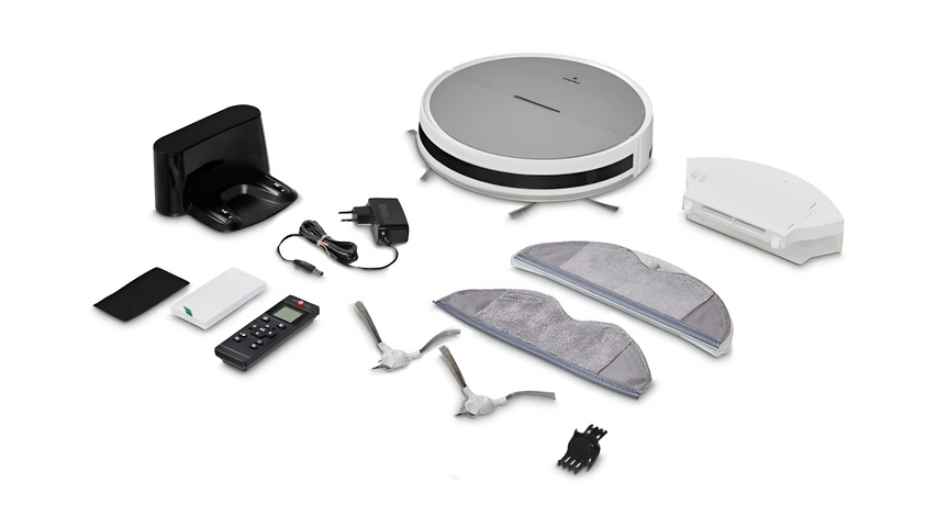 Robot Hút Bụi Medion MD 11889 S05 SW - Công Nghệ Làm Sạch Thông Minh, Điều Khiển Qua Alexa/Google, Pin 100 Phút, Bộ Lọc HEPA-13