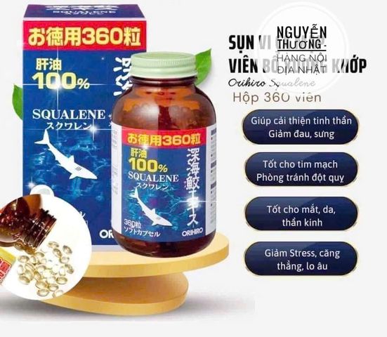 Viên uống dầu gan cá Orihiro 360 viên - Thực phẩm chức năng hỗ trợ sức khỏe, tăng cường miễn dịch, omega-3 tự nhiên từ Nhật Bản