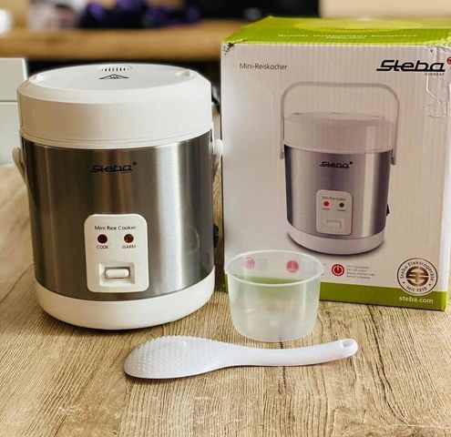 Nồi Cơm Điện Mini Steba RK4 M - Dung Tích 0.9 Lít, Tiết Kiệm Điện 200W, An Toàn Cho Trẻ Em, Dễ Vệ Sinh, Hàng Đức