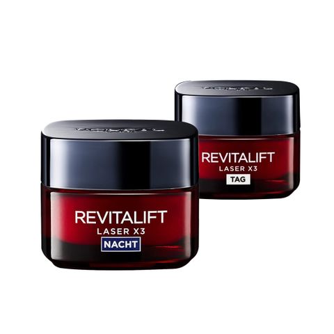 Cặp kem dưỡng ngày đêm Loreal Revitalift Laser X3 Đức 50ml