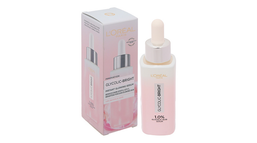 Serum L'oreal Glycolic-Bright 30ml - Làm Mờ Thâm Nám, Cải Thiện Sắc Tố Da, Serum Rạng Rỡ Cho Mọi Loại Da