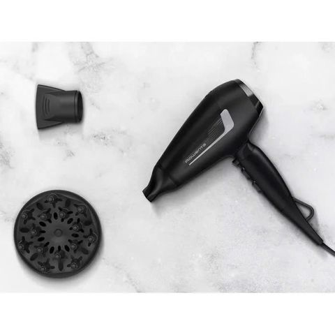 Máy sấy tóc Rowenta CV8825F0 Pro Expert 2100W - Công nghệ Tourmaline, Hiệu suất cao màu đen