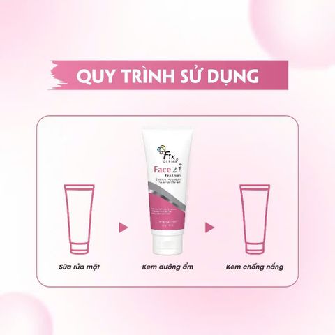 Kem Dưỡng Ẩm Giúp Trắng Sáng Da FIXDERMA Face21 Face Cream 50g