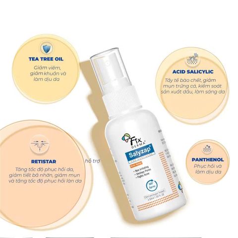 Xịt Mụn Lưng FIXDERMA Salyzap For Body Acne Body Spray 50ml