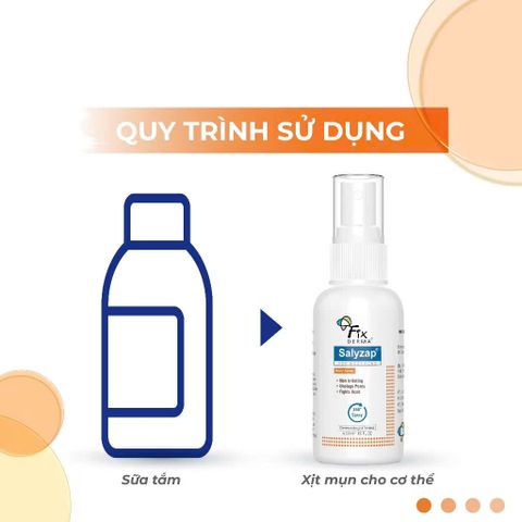 Xịt Mụn Lưng FIXDERMA Salyzap For Body Acne Body Spray 50ml