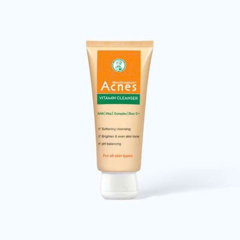 Sữa rửa mặt vitamin làm sáng da, mờ sẹo thâm dạng kem Acnes Vitamin Cleanser 100g
