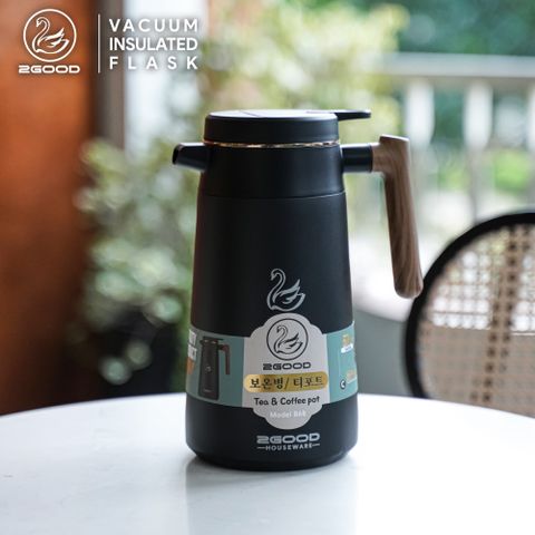 Bình Giữ Nhiệt 2Good B68 1680ml - Phích Pha Trà Inox 304, Giữ Nhiệt 24 Giờ, Công Nghệ Hiển Thị Nhiệt Độ One Touch, Bảo Hành 2 Năm