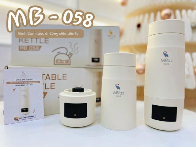 Bình đun nước pha sữa di động MOAZ BEBE- MB058 (Bảo hành chính hãng 12 tháng)