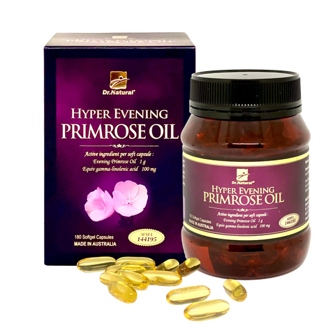 Viên Uống Bổ Sung Nội Tiết Tố Nữ Hyper Evening Primrose Oil 180 Viên - Hỗ trợ cải thiện biểu hiện tiền mãn kinh, Làm Đẹp Da, Xuất Xứ Úc
