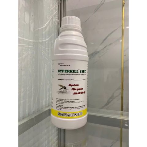 Chế Phẩm Diệt Muỗi CYPERKILL 25EC - Hiệu Quả Cao, Thân Thiện Với Môi Trường, An Toàn Cho Gia Đình, Dễ Dàng Sử Dụng, Chai 1 Lít