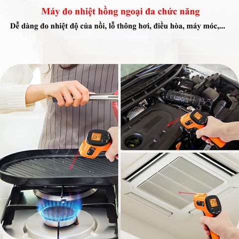 Nhiệt Kế Hồng Ngoại Cao Cấp ThermoPro TP30 Nhật Bản - Đo Nhiệt Độ Chính Xác - Dùng Cho Nấu Ăn & Đo Công Nghiệp