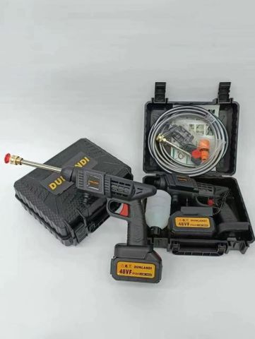 Máy Xịt Rửa Xe Cầm Tay DUNLANDI 48VF - Pin Sạc Tiện Lợi, Áp Lực Cao, Vệ Sinh Xe và Sân Vườn Hiệu Quả