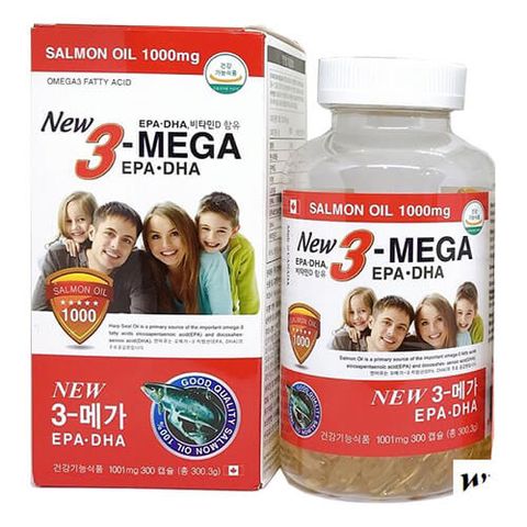Dầu cá Omega 3 Hàn Quốc - New 3 Mega EPA DHA 300 viên 207112