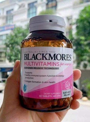 Vitamin tổng hợp cho phụ nữ Blackmores 60 viên - Tăng cường sức khỏe, làm đẹp da, hỗ trợ collagen và sức đề kháng