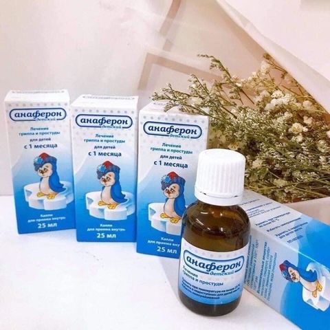 Siro tăng đề kháng cho bé Anaferon chính hãng của Nga 25ml cho trẻ từ 1 tuổi