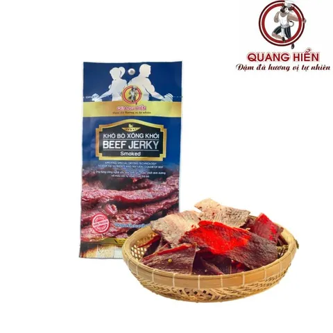 Khô Bò Xông Khói Quang Hiển Gói 20g - Combo 25 Gói Tặng 1, Thơm Ngon Tự Nhiên, Đồ Ăn Vặt Tiện Lợi, Quà Tặng Ý Nghĩa
