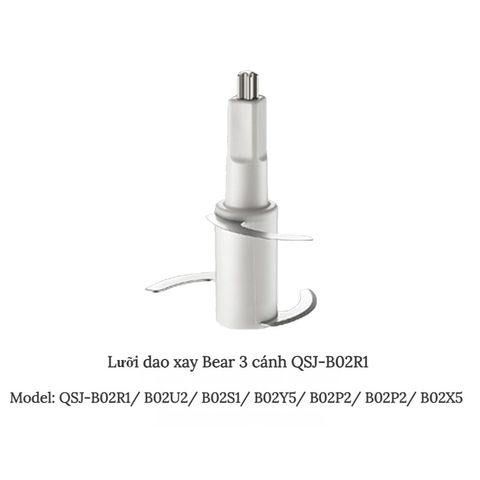 Cối Thủy Tinh Thay Thế Cho Máy Xay Sinh Tố Bear - Phụ Kiện Hỗ Trợ Các Model QSJ-B02R1, B02U2, B02S1, B02Y5, B02P2, B02X5