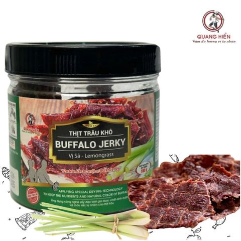 Khô Trâu Vị Sả Quang Hiển 100g - Đồ Ăn Vặt Ngon Miệng, Thơm Ngon, Giàu Dinh Dưỡng, Phù Hợp Cho Tất Cả Mọi Người