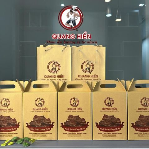 Thịt Khô Trâu Quang Hiển 250g - Đặc Sản Truyền Thống Đồng Tháp, Thơm Ngon, Mềm Dai, Hương Vị Tự Nhiên, Quà Biếu Ý Nghĩa