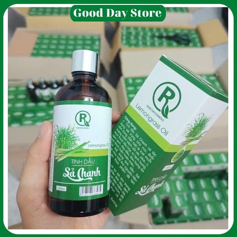 Tinh Dầu Sả Chanh Nguyên Chất Hồng Tâm - Tinh Dầu Đuổi Muỗi Thơm Phòng, Khử Mùi Tự Nhiên, Tinh Dầu Thiên Nhiên Việt Nam