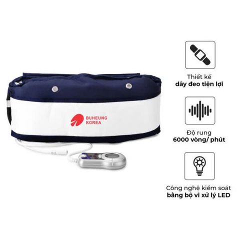 Máy Massage Bụng Buheung HMO-2005LB - Thiết Bị Massage Rung 2 Chế Độ, 5 Cường Độ - Chăm Sóc Sức Khỏe Tại Nhà