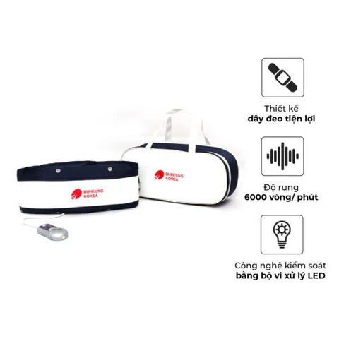Máy Massage Bụng Buheung HMO-2005LB - Thiết Bị Massage Rung 2 Chế Độ, 5 Cường Độ - Chăm Sóc Sức Khỏe Tại Nhà