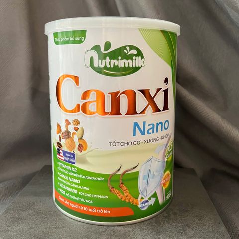 Sữa hạt xương khớp Nutrimilk Canxi Nano 900g - Bổ sung canxi hữu cơ, hỗ trợ sức khỏe xương khớp cho mọi lứa tuổi