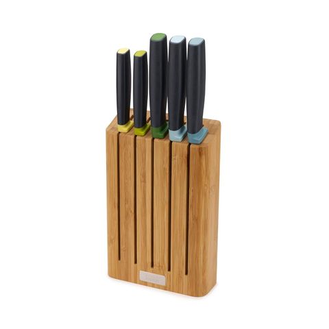 Bộ dao 6 chi tiết Joseph Joseph Elevate™ - Dao làm bếp bằng thép Nhật Bản trong khối tre tiết kiệm không gian, duy trì vệ sinh cho bếp nhà bạn