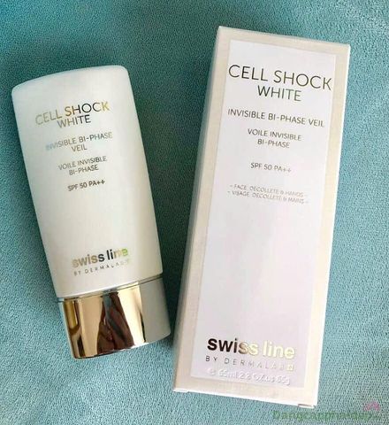 Sữa Chống Nắng Swissline Cell Shock Invisible Bi-Phase Veil SPF 50 PA++ 45ml - Dưỡng ẩm và bảo vệ da hiệu quả khỏi tia UV