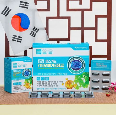 Viên uống bổ não tăng cường Omega-3 Kwangdong – 60 viên