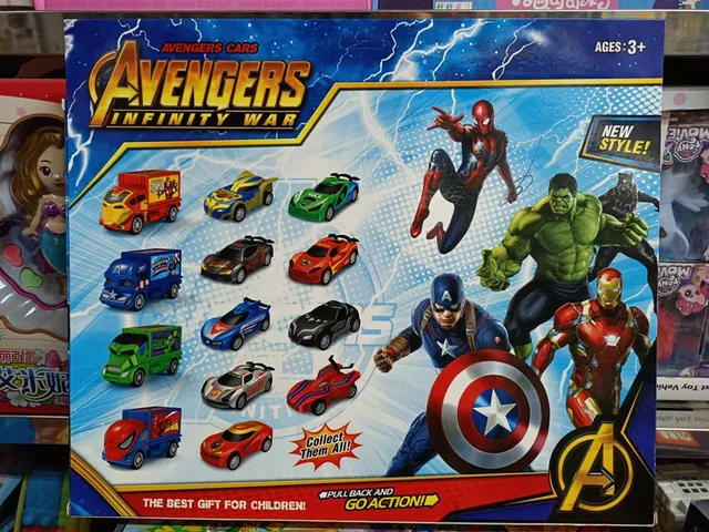 Bộ 13 xe ô tô chủ đề siêu anh hùng Avengers 757-24