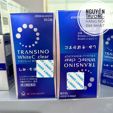 Viên uống trắng da giảm nám Nhật Bản White C Clear Transino - Hỗ trợ làm sáng da và cung cấp độ ẩm hiệu quả.