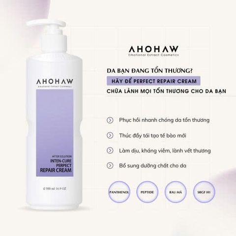 Kem Phục Hồi Da Treatment Ahohwa Inten - Giúp Da Khỏe Mạnh & Tươi Trẻ, Giãn Mao Mạch, Dưỡng Ẩm Sâu 80ml