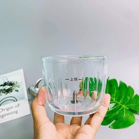 Máy Xay Thịt Đa Năng Hattiecs 6 Lưỡi - Cối Thủy Tinh 0.3L, Xay Đồ Ăn Dặm Cho Bé, Dễ Vệ Sinh, Quà Tặng Thú Vị