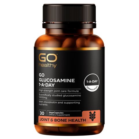 Viên Uống Bổ Xương Khớp GO GLUCOSAMINE 1-A-DAY 1500mg - Hỗ Trợ Khớp Khỏe Mạnh, Nhập Khẩu New Zealand, 30 Viên