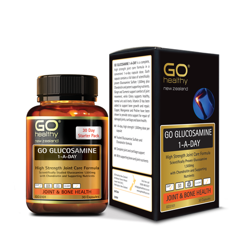 Viên Uống Bổ Xương Khớp GO GLUCOSAMINE 1-A-DAY 1500mg - Hỗ Trợ Khớp Khỏe Mạnh, Nhập Khẩu New Zealand, 30 Viên