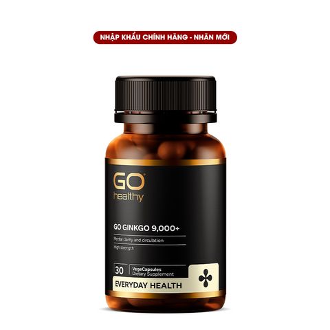 Viên Bổ Não Ginkgo 9000+ New Zealand GO Healthy (30 Viên)