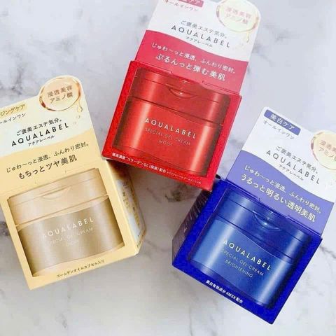 Kem Dưỡng Da Shiseido Aqualabel Special Gel Cream 90gr - 5 Trong 1 Collagen, Chống Lão Hóa, Giữ Ẩm, Dưỡng Sáng Da Nhật Bản