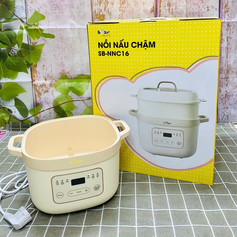 Phụ Kiện Nồi Bear 1.6L NNC16 - Nắp Thủy Tinh và Xửng Hấp Chính Hãng, Thay Thế Tốt Nhất cho Bỉm Sữa