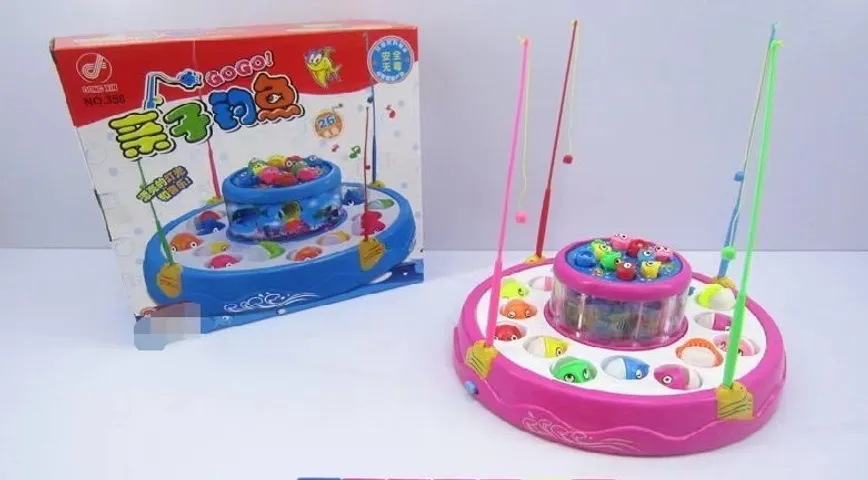 Đồ chơi câu cá 2 tầng chạy pin có đèn và nhạc - Đồ chơi trẻ em giải trí thú vị phát triển kỹ năng cho bé