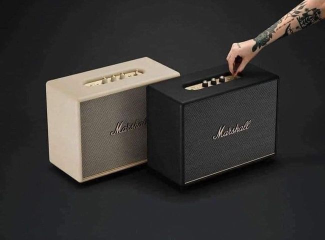Loa Bluetooth Marshall Woburn 3 - Thiết Kế Vintage Đen & Kem, Âm Thanh Chất Lượng Cao, Phù Hợp Với Mọi Không Gian
