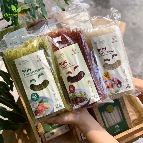 Bún Tươi Hữu Cơ Sấy Khô Hoa Sữa - Túi 500gr
