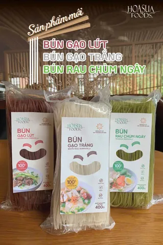 Bún Tươi Hữu Cơ Sấy Khô Hoa Sữa - Túi 500gr