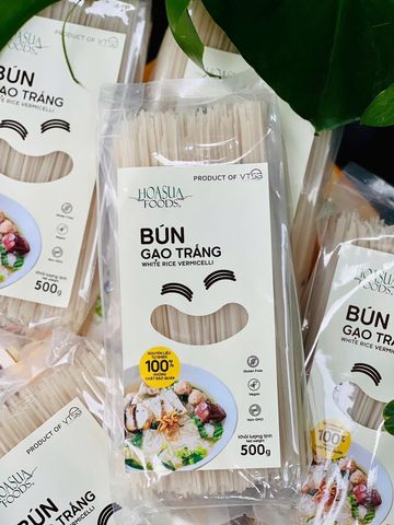 Bún Tươi Hữu Cơ Sấy Khô Hoa Sữa - Túi 500gr
