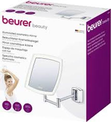 Gương Trang Điểm Gắn Tường Beurer BS89 - Đèn LED Sáng Mạnh, Thiết Kế Sang Trọng, Chức Năng Phóng Đại 5X, Tiện Lợi Cho Makeup