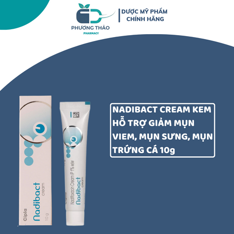 Kem Trị Mụn Nadibact 10g - Hỗ Trợ Giảm Mụn Trứng Cá Hiệu Quả, Chống Nhiễm Khuẩn Da
