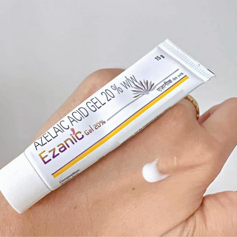 Gel Azelaic Acid 20% Ezanic - Trị Mụn, Mờ Thâm Hiệu Quả, Dưỡng Ẩm Da Dầu, Giảm Sừng Già, 15g