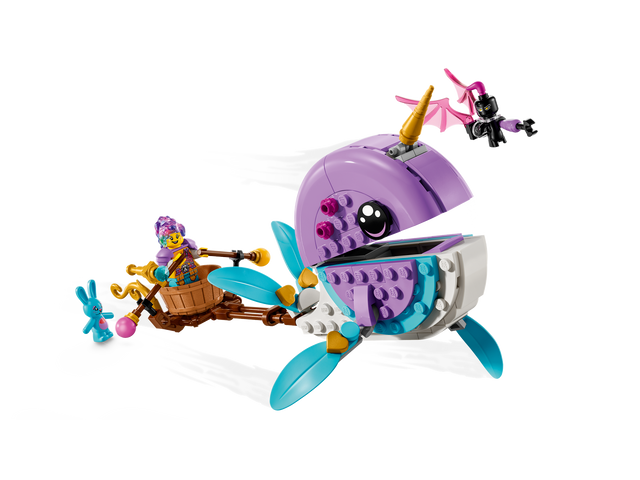 Đồ Chơi Ghép Hình LEGO DREAMZzz Izzie's Narwhal Hot-Air Balloon 71472 - 156 Chi Tiết - Món Quà Tuyệt Vời Cho Trẻ Em 7+ Tuổi