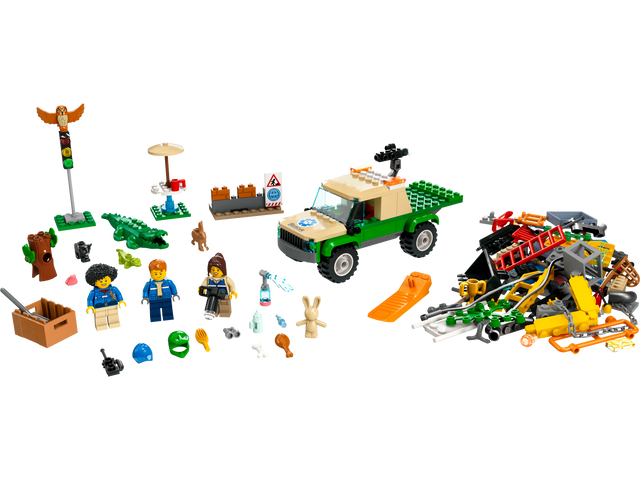 Bộ Đồ Chơi Xếp Hình LEGO City Wild Animal Rescue Missions 60353 - Giải Cứu Động Vật Hoang Dã cho Trẻ 6+