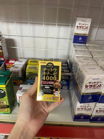 Viên uống Orihiro Nattokinase 4000FU - Hỗ trợ sức khỏe tim mạch, tăng cường trí nhớ, 60 viên Nhật Bản chính hãng